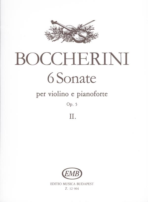 6 sonate per violino e pianoforte